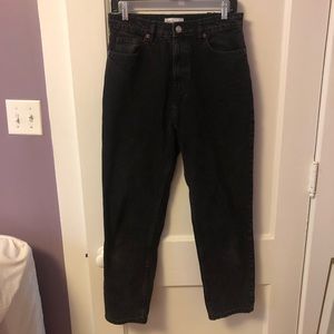Black Zara straight leg jeans. Only worn once